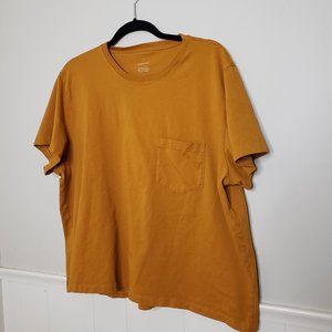 EVERLANE Yellow Boxy Pocket Tee